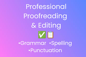 proofread and edit english essays and papers