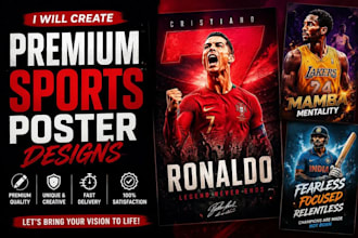 create premium sports poster designs