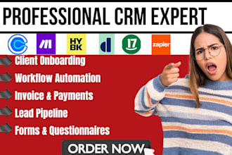 setup honeybook CRM dubsado 17hats calendly zapier workflow automation make