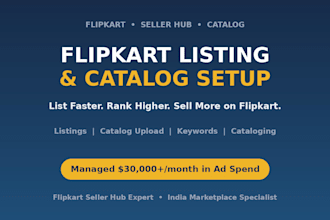 create and optimize your flipkart product listings and catalog