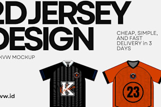 design custom soccer jersey and sports apparel mockup