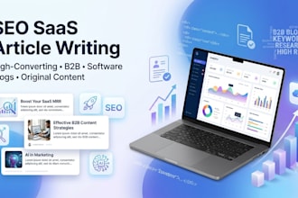 write SEO saas articles, blog posts, and b2b software content