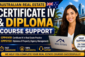 do real estate certificate iv and real estate diploma course