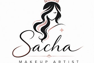 design feminine beauty logo for makeup artist and lash brand