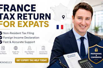 prepare france tax return for expats, non resident tax filing and refunds