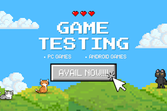 test your game and provide feedback