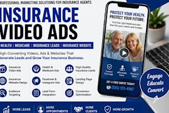 insurance video ad health medicare insurance leads insurance website