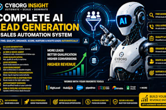 ai lead generation systems finds, qualify, organize, score, nurture, route lead