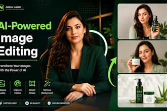 do ai photo editing, photo retouching and product editing