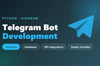 develop a telegram bot with python for your business