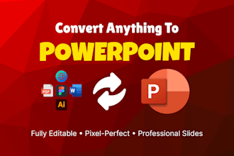 convert figma to powerpoint, pdf, website to powerpoint presentation