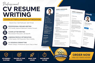 write professional cv resume create cover letter optimize linkdin