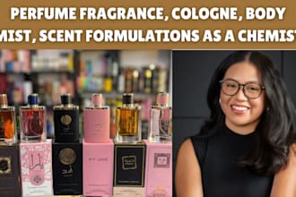 perfume fragrance, cologne, body mist, scent formulations as a chemist