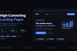 build a high converting saas startup landing page