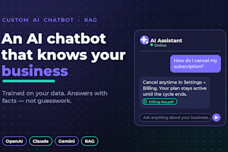 build a custom ai chatbot with rag