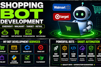 do checkout bot, scalper bot retailer bot, target bot, shopping bot, walmart bot