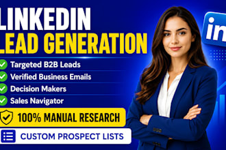 do linkedin lead generation with verified b2b leads and emails
