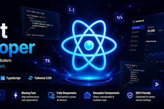 a responsive react website for your business