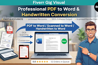 manually transcribe documents to word