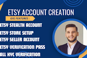 create fully verified etsy seller account etsy account creation for any country