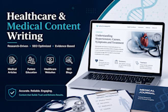 research and write healthcare and medical content