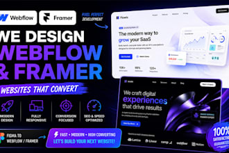 design webflow, framer website, figma to framer webflow landing page