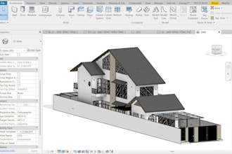create detailed 3d bim models and 2d floor plans in revit