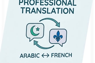 do professional arabic to french translation