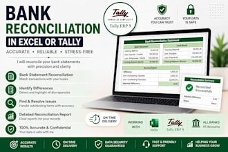reconcile your bank statements in excel or tally