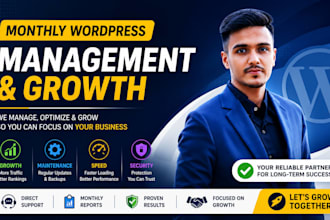 be your monthly wordpress website maintenance and care plan manager