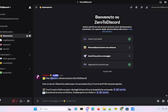 create a professional discord server setup for gaming and streaming