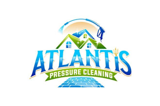 design fresh pressure cleaning brand logo