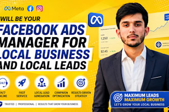 be your facebook ads manager for local business leads