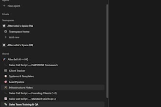custom notion workspace system for business or productivity