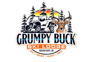 do amazing grumpy buck logo