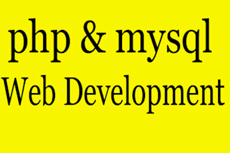 develop dynamic website using php