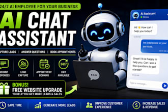 build an ai chat to collect leads, answer questions and set appointments