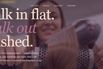 design a modern wix salon website for your beauty business