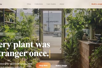 design gift shop website, flower website, mug shop bouquet website on wix