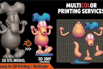 color paint split and slice stl to 3mf for bambu lab multicolor printing