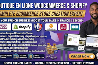 create your boutique en ligne woocommerce shopify store for french businesses