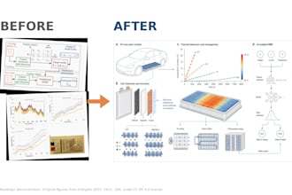 design a graphical abstract and scientific figures for your research