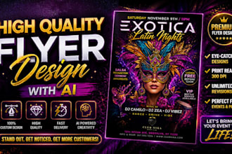 design premium ai powered party club and event flyers