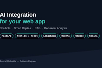 integrate ai chatbot and gpt features into your web app