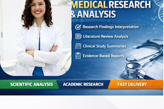 help with medical research and research analysis