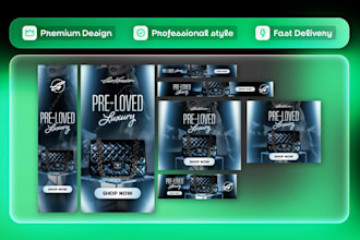 design professional and modern banner ads