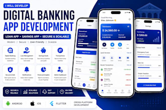 develop a digital banking app, loan app, savings app