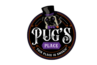 design cigar whiskey and poker bar logo