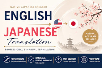 translate english or german to natural japanese manually