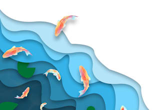 create a custom paper cut illustration and layered vector art